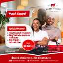 Pack SACRÉ- MOUTON Viande de Ferké